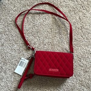 Vera Bradley RFID 3-in-1 Crossbody Red Bag